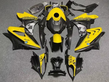 Mejores Carenados Moto BMW S1000RR 2009-2014 - Amarillo Falso FibraCarbono