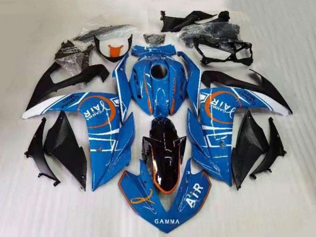 Mejores Carenados Moto Yamaha YZF R3 2015-2018 - Azul Blanco Negro Naranja
