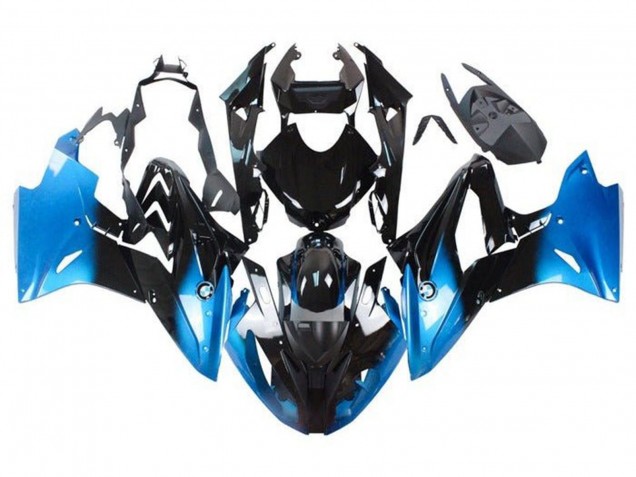 Mejores Carenados Moto BMW S1000RR 2015-2016 - Azul Negro Brillante
