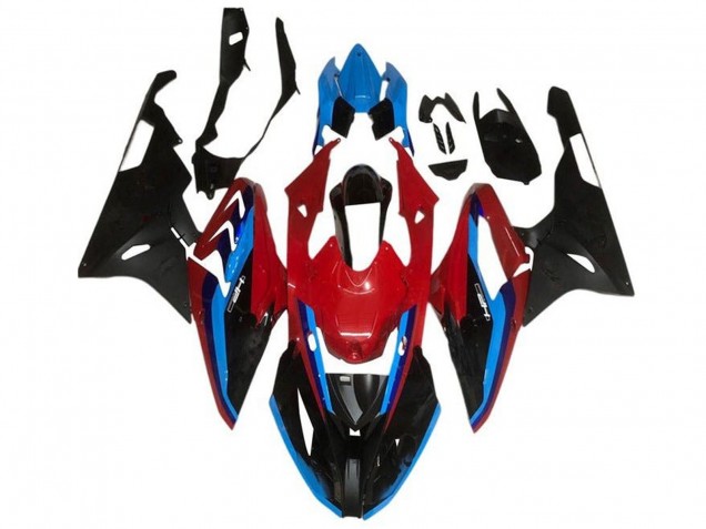 Mejores Carenados Moto BMW S1000RR 2015-2016 - Rojo Azul Negro Raya