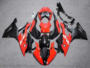 Mejores Carenado Moto BMW S1000RR 2019-2022 - Rojo Blanco Negro Mate