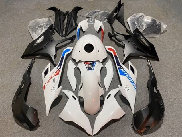 Mejores Carenados Moto BMW S1000RR 2019-2022 - Blanco Brillante Negro Mate Azul