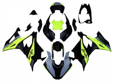 Mejores Carenados Moto BMW S1000RR 2019-2022 - Negro Mate Gris Neon Amarillo