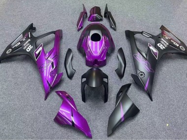 Mejores Carenados Moto BMW S1000RR 2019-2022 - Negro Mate Púrpura