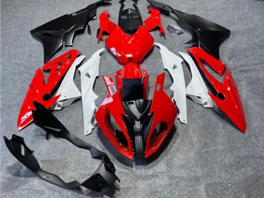 Mejores Carenados Moto BMW S1000RR 2019-2022 - Rojo Blanco Negro Mate