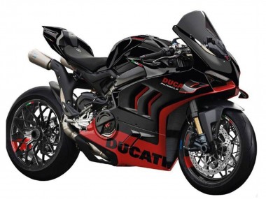 Mejores Carenados Moto Ducati Panigale V4 V4S 2022-2024 - Negro Rojo