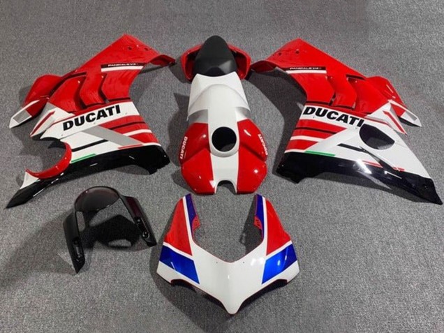 Mejores Carenados Moto Ducati Panigale V4 V4S 2020-2021 - Blanco Rojo Azul Negro Brillante