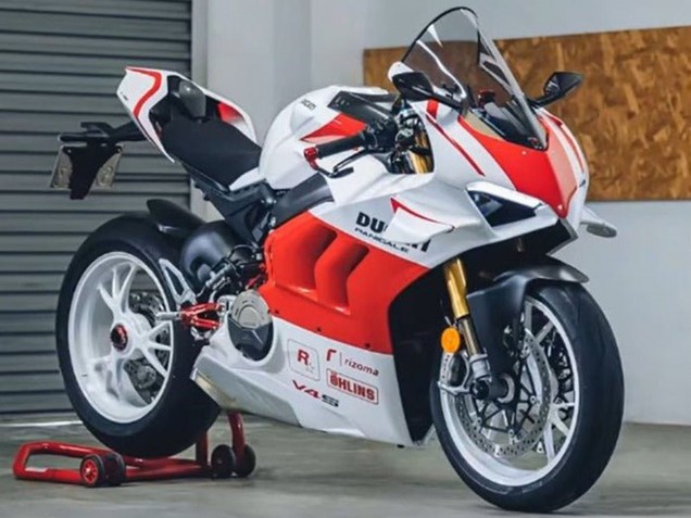 Mejores Carenados Moto Ducati Panigale V4 V4S 2020-2021 - Blanco Rojo
