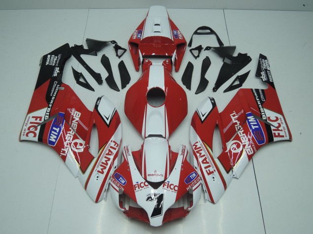 Mejores Carenados Moto Honda CBR1000RR 2004-2005 - Blanco Rojo Azul Negro Fiamm Ficc 7