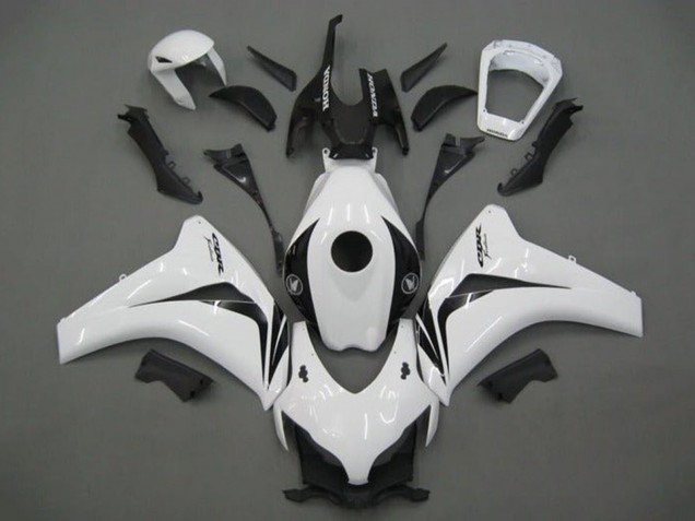 Mejores Carenado Moto Honda CBR1000RR 2008-2011 - Blanco Negro Brillante