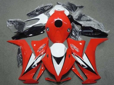 Mejores Carenados Moto Honda CBR1000RR 2012-2016 - Blanco Rojo Negro Brillante Raya