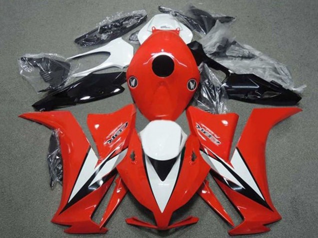 Mejores Carenados Moto Honda CBR1000RR 2012-2016 - Blanco Rojo Negro Brillante Raya