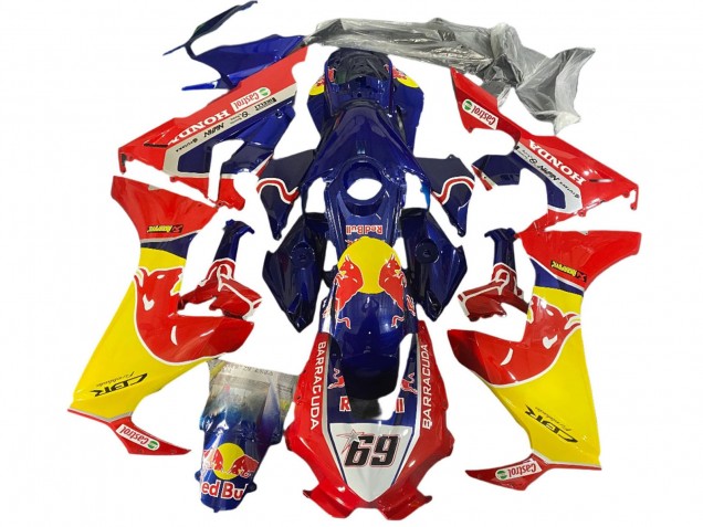 Mejores Carenados Moto Honda CBR1000RR 2017-2023 - Azul Amarillo Rojo Bull Hayden