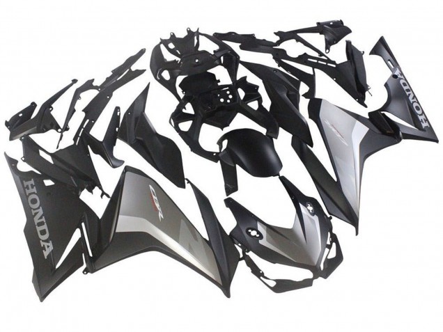 Mejores Carenados Moto Honda CBR500R 2019-2021 - Plata Negro Mate