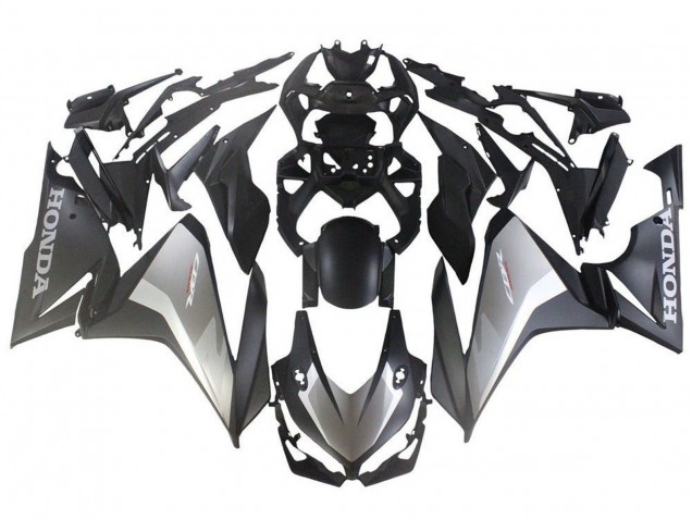 Mejores Carenados Moto Honda CBR500R 2019-2021 - Plata Negro Mate