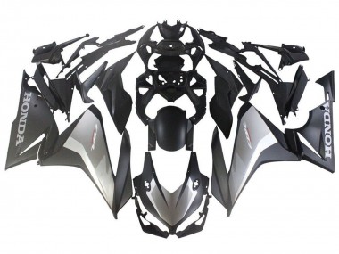 Mejores Carenados Moto ABS Honda CBR500R 2022-2023 - Plata Gris Negro Mate