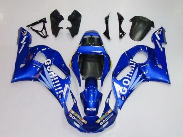 Mejores Carenados Moto Yamaha YZF R6 1998-2002 - Azul Blanco Go Motul