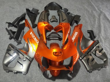 Mejores Carenados Moto Honda CBR900RR 919 1998-1999 - Plata Naranja Chrome