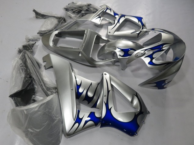 Mejores Carenados Moto Honda CBR900RR 929 2000-2001 - Plata Azul Tribal