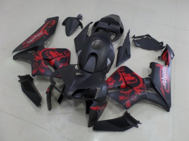 Mejores Carenados Moto Honda CBR600RR 2005-2006 - Negro Mate Rojo Mate Gear
