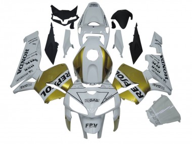 Mejores Carenados Moto Honda CBR600RR 2005-2006 - Blanco Oro Repsol