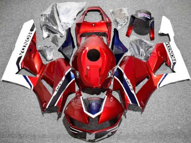 Mejores Carenados Moto Honda CBR600RR 2013-2023 - Blanco Rojo Azul
