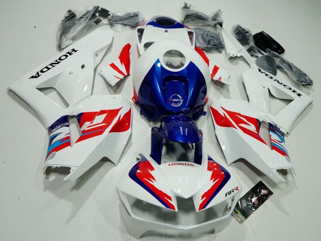 Mejores Carenados Moto Honda CBR600RR 2013-2023 - Blanco Rojo Azul Fireblade