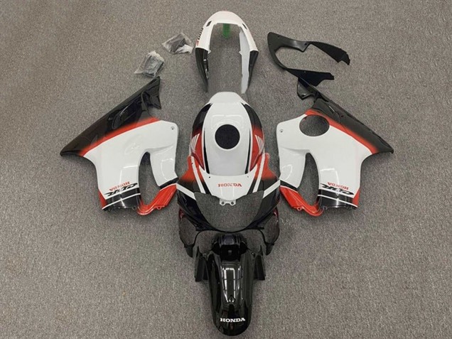 Mejores Carenados Moto Honda CBR600 F4i 2004-2007 - Blanco Rojo Negro Brillante