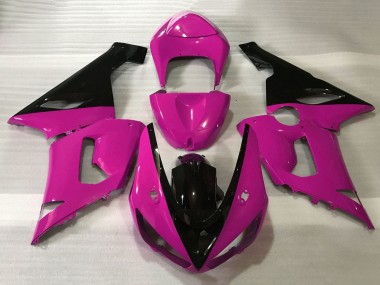 Mejores Carenados Moto Kawasaki ZX6R 2005-2006 - Rosa Negro