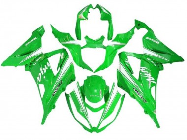 Mejores Carenados Moto Kawasaki ZX6R 2013-2018 - Verde Blanco