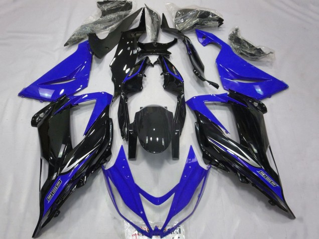Mejores Carenados Moto Kawasaki ZX6R 2013-2018 - Azul Negro Brillante