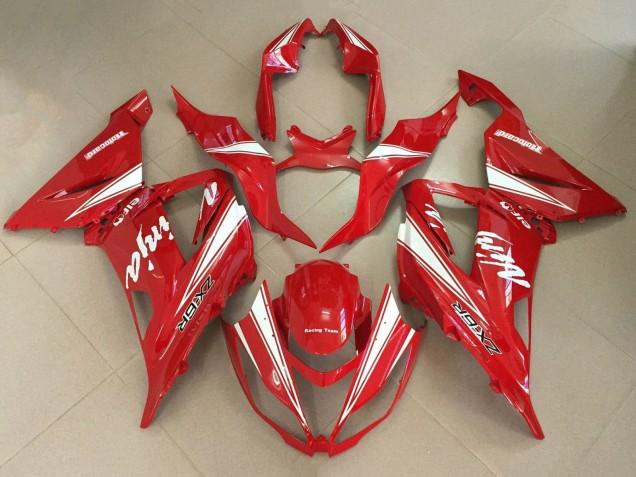 Mejores Carenados Moto Kawasaki ZX6R 2013-2018 - Rojo Blanco