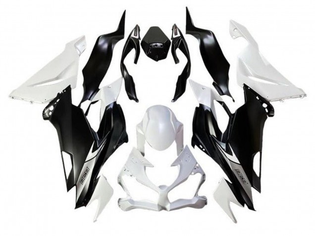 Mejores Carenados Moto Kawasaki ZX6R 2019-2022 - Blanco Negro Mate