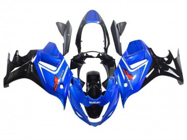 Mejores Carenados Moto Suzuki GSX650F 2008-2013 - Azul Blanco Negro Brillante