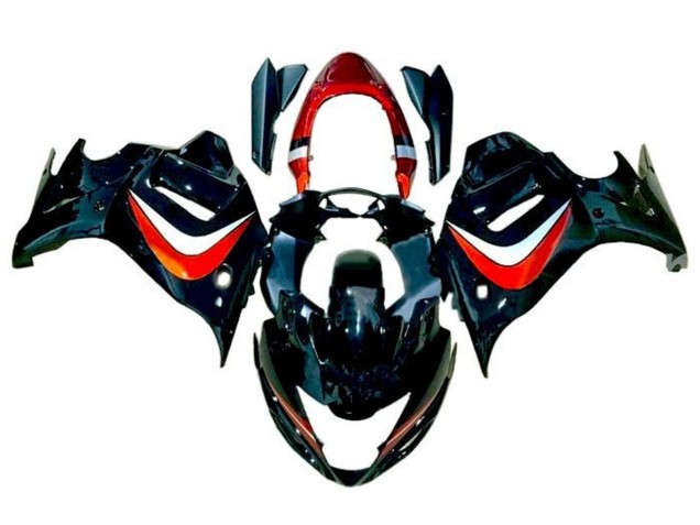 Mejores Carenados Moto Suzuki GSX650F 2008-2013 - Negro NaranjaCaramelo Plata