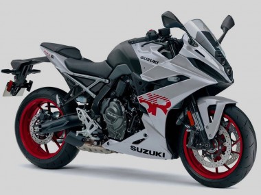 Mejores Carenados Moto Suzuki GSX8R 2024-2025 - Plata Negro Rojo
