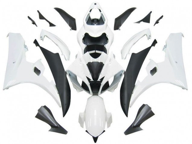 Mejores Carenados Moto Yamaha YZF R6 2006-2007 - Blanco Negro Mate