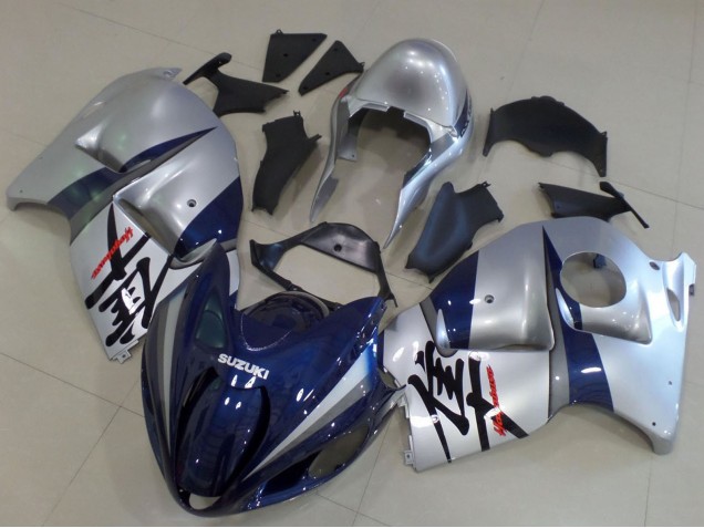 Mejores Carenados Moto Suzuki GSXR 1300 Hayabusa 1996-2007 - Plata Azul Oscuro