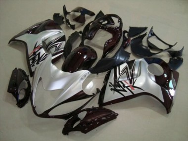 Mejores Carenados Moto Suzuki GSXR 1300 Hayabusa 2008-2020 - Plata Negro