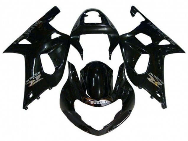 Mejores Carenados Moto Suzuki GSXR1000 2000-2002 - Negro Brillante Chrome