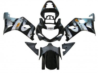 Mejores Carenados Moto Suzuki GSXR1000 2000-2002 - Plata Negro Naranja