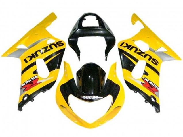 Mejores Carenados Moto Suzuki GSXR1000 2000-2002 - Amarillo Gris Negro