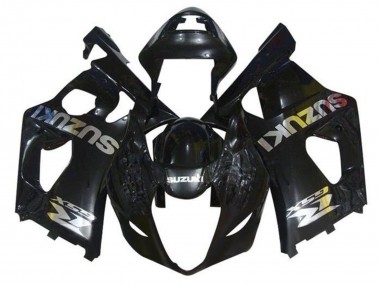 Mejores Carenados Moto Suzuki GSXR 1000 2003-2004 - Negro Brillante Chrome