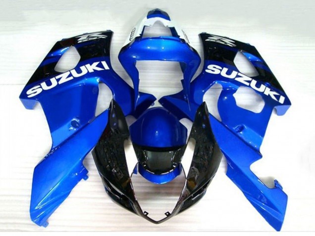 Mejores Carenados Moto Suzuki GSXR 1000 2003-2004 - Azul Negro Blanco