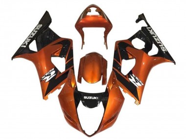 Mejores Carenados Moto Suzuki GSXR 1000 2003-2004 - Naranja Negro Blanco