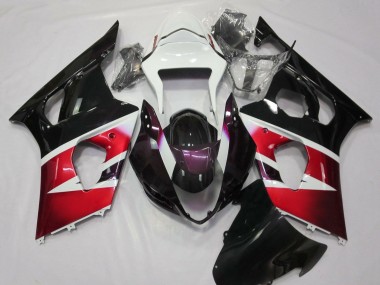 Mejores Carenados Moto Suzuki GSXR 1000 2003-2004 - Blanco Rojo Púrpura Negro