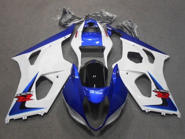 Mejores Carenados Moto Suzuki GSXR 1000 2003-2004 - Blanco Azul Negro Rojo