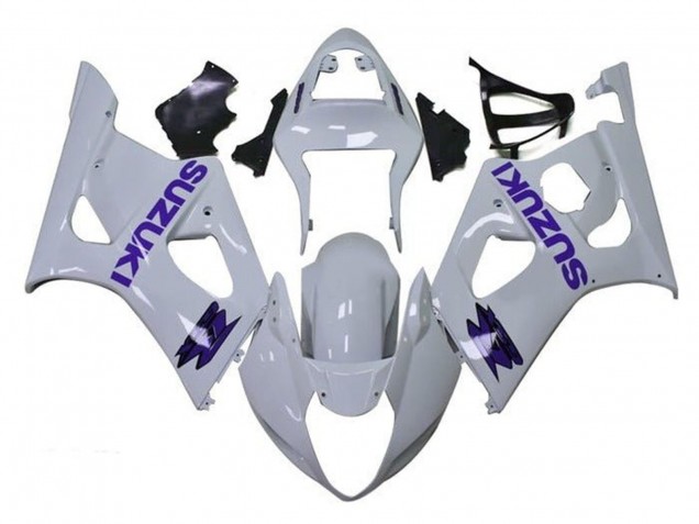 Mejores Carenados Moto Suzuki GSXR 1000 2003-2004 - Blanco Púrpura