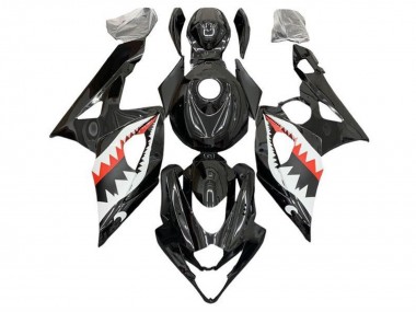 Mejores Carenados Moto Suzuki GSXR 1000 2005-2006 - Negro Blanco Rojo Tiburón