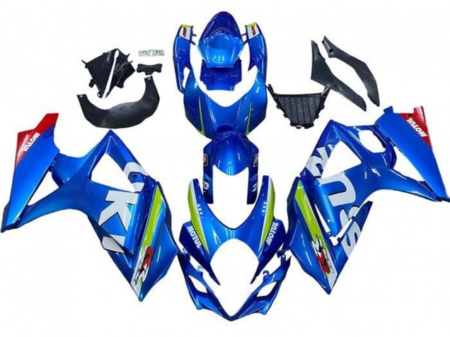 Mejores Carenado Moto Suzuki GSXR 1000 2005-2006 - Azul Verde Blanco Rojo